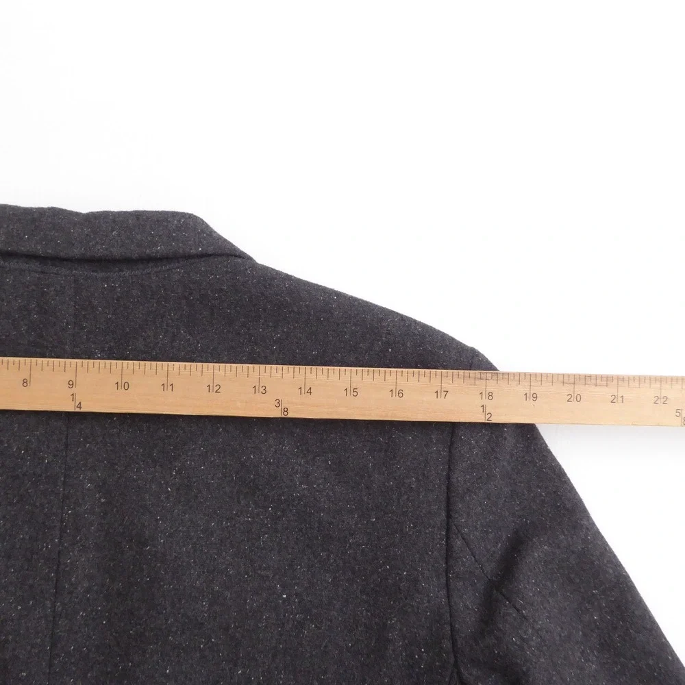 Banana Republic Mens Blazer Charcoal Grey Tailored Wool Textured Knit 40R Slim